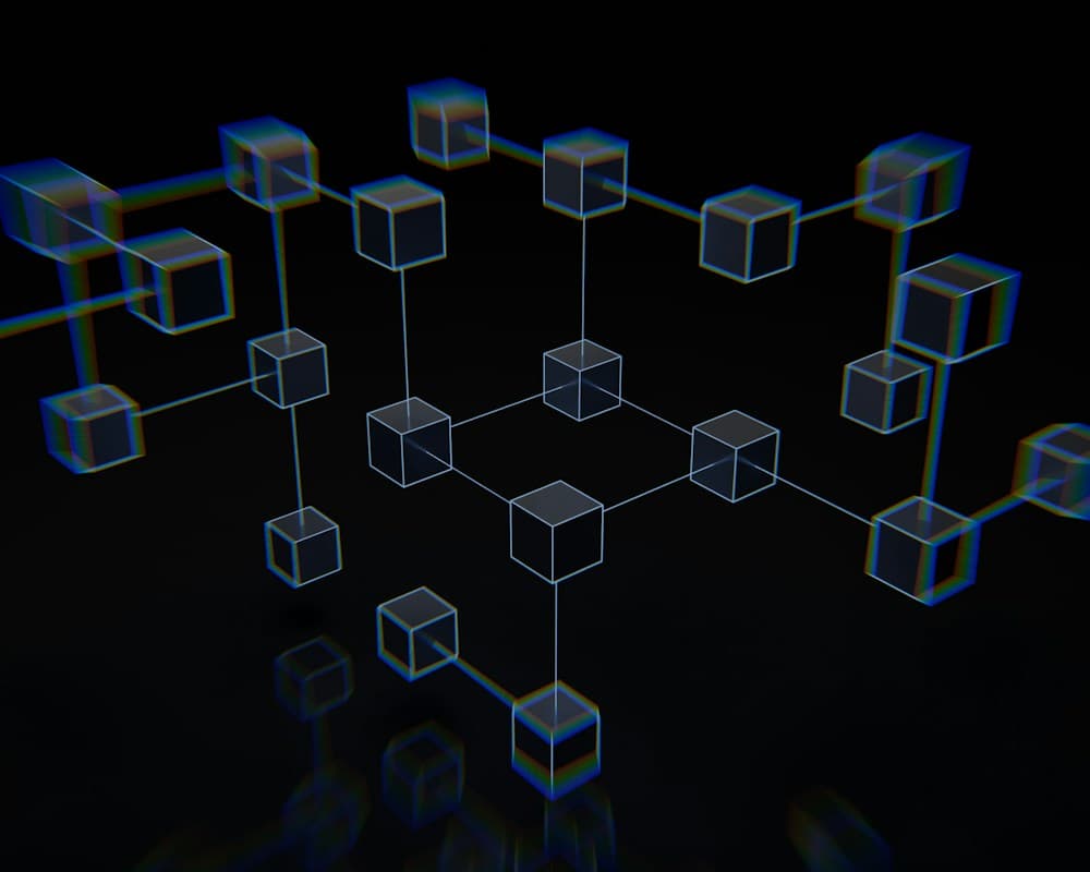 Connected secure identity network visual