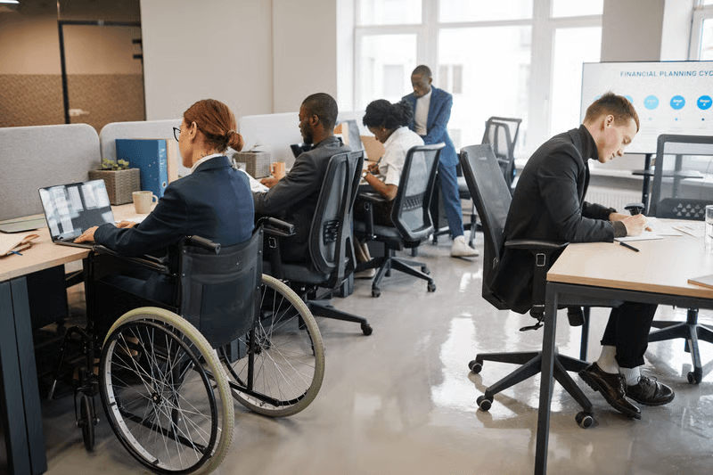 Inclusive workspace collaboration with team members