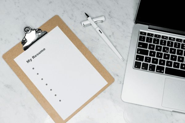 Documents on a desk