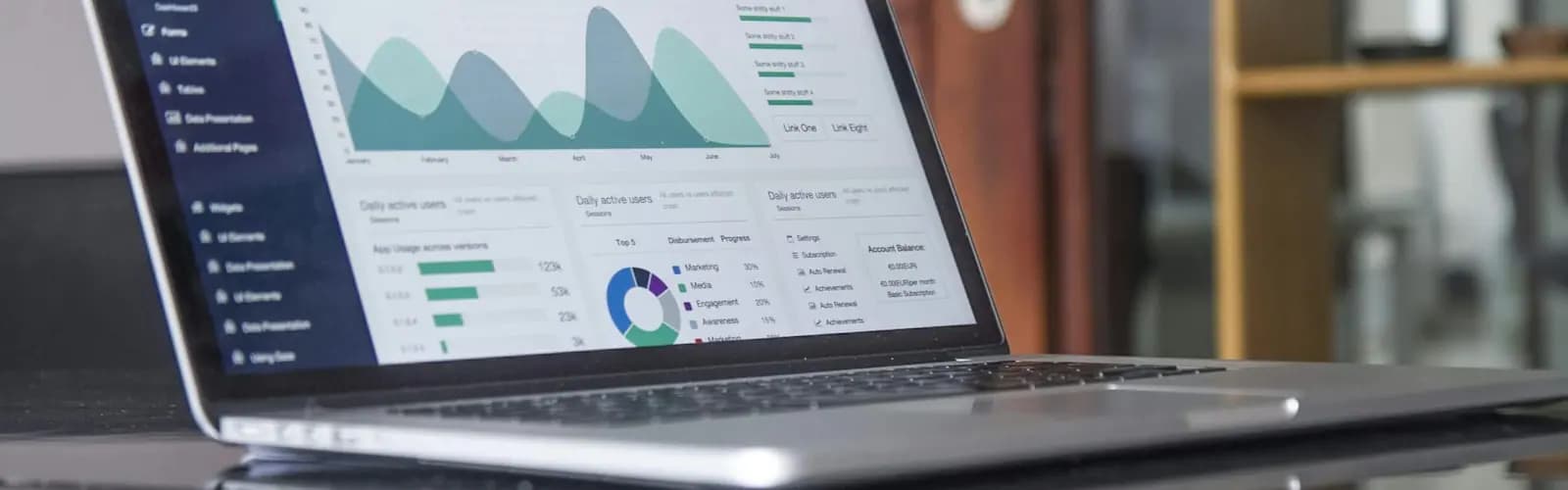 Analytics charts showing qualified handoffs, deflection and guardrail metrics