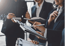 People working in an office environment