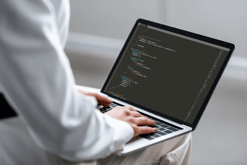 Software engineer coding identity and policy integrations